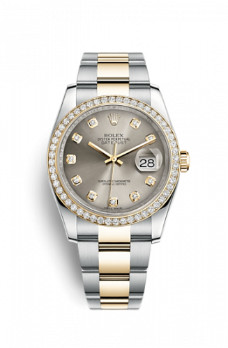 Remontoir à montres pour montre Rolex Datejust 36 Datejust 36 Rolesor Yellow Diamond / Oyster / Steel Diamond