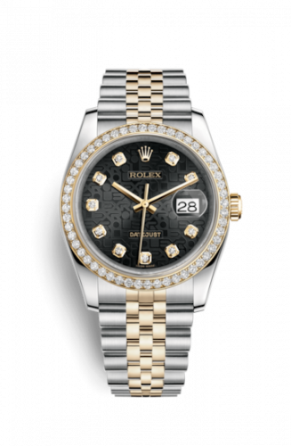 Remontoir à montres pour montre Rolex Datejust 36 Datejust 36 Rolesor Yellow Diamond / Jubilee / Noire Computer