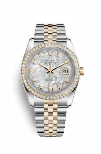 Remontoir à montres pour montre Rolex Datejust 36 Datejust 36 Rolesor Yellow Diamond / Jubilee / MOP