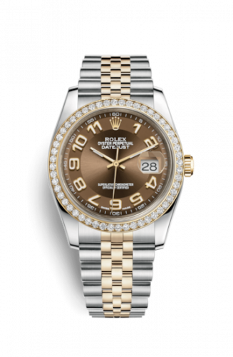 Remontoir à montres pour montre Rolex Datejust 36 Datejust 36 Rolesor Yellow Diamond / Jubilee / Bronze Arabic