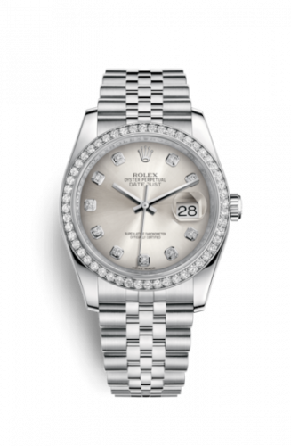 Remontoir à montres pour montre Rolex Datejust 36 Datejust 36 Stainless Steel Diamond / Jubilee / Argent Diamonds