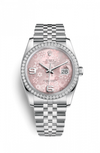 Remontoir à montres pour montre Rolex Datejust 36 Datejust 36 Stainless Steel Diamond / Jubilee / Rose Floral