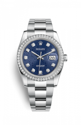 Remontoir à montres pour montre Rolex Datejust 36 Datejust 36 Stainless Steel Diamond / Jubilee / Bleu Computer