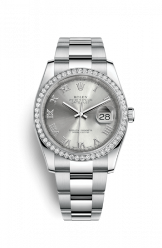 Remontoir à montres pour montre Rolex Datejust 36 Datejust 36 Stainless Steel Diamond / Oyster / Rhodium Roman