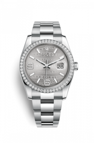 Remontoir à montres pour montre Rolex Datejust 36 Datejust 36 Stainless Steel Diamond/ Oyster / Rhodium Wave