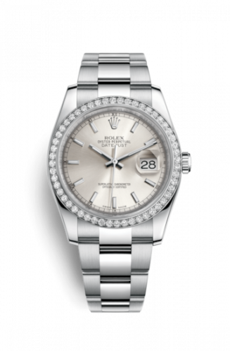 Remontoir à montres pour montre Rolex Datejust 36 Datejust 36 Stainless Steel Diamond / Oyster / Argent