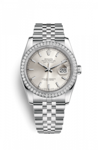 Remontoir à montres pour montre Rolex Datejust 36 Datejust 36 Stainless Steel Diamond / Jubilee / Argent