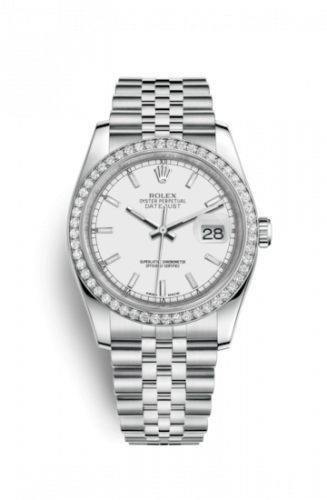 Remontoir à montres pour montre Rolex Datejust 36 Datejust 36 Stainless Steel Diamond / Jubilee / Blanc