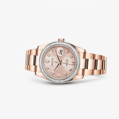 Remontoir à montres pour montre Rolex Datejust 36 Datejust 36 Everose Baguette / Oyster / Rose Computer