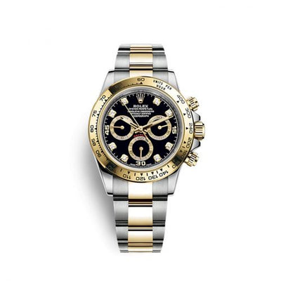 Remontoir à montres pour montre Rolex Daytona Cosmograph Daytona Stainless Steel / Yellow Or / Noire - Diamond