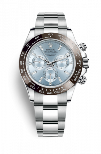 Remontoir à montres pour montre Rolex Daytona Cosmograph Daytona Platinum / Cerachrom / Ice Bleu - Baguette