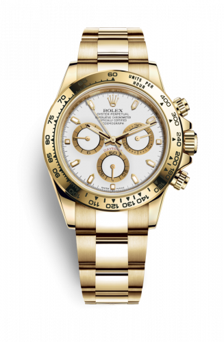 Remontoir à montres pour montre Rolex Daytona Cosmograph Daytona Yellow Or / Blanc