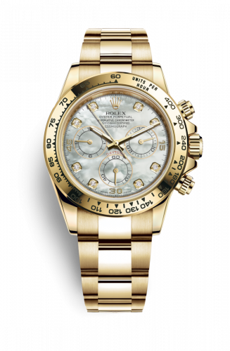 Remontoir à montres pour montre Rolex Daytona Cosmograph Daytona Yellow Or / MOP Diamond