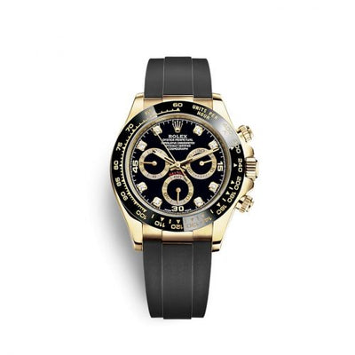 Remontoir à montres pour montre Rolex Daytona Cosmograph Daytona Yellow Or / Cerachrom / Noire - Diamond / Oysterflex