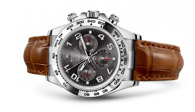 Remontoir à montres pour montre Rolex Daytona Cosmograph Daytona Or Blanc / Gris / Strap