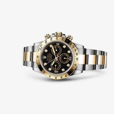 Remontoir à montres pour montre Rolex Daytona Daytona Rolesor Noire Diamond