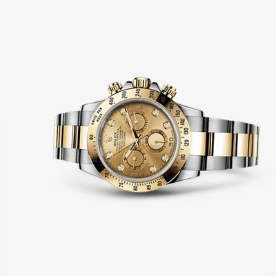 Remontoir à montres pour montre Rolex Daytona Cosmograph Daytona Rolesor / Champagne Diamond