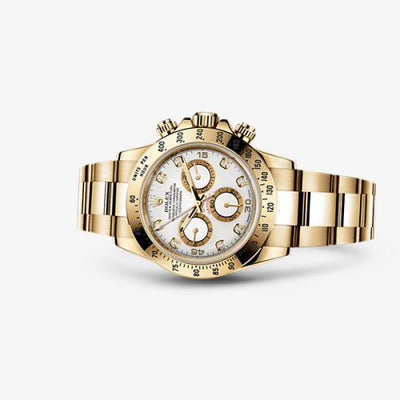 Remontoir à montres pour montre Rolex Daytona Daytona Yellow Or Blanc Diamond
