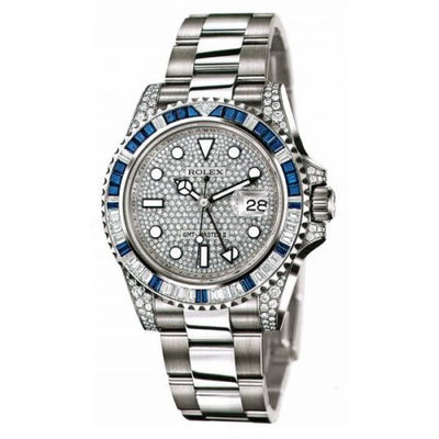 Remontoir à montres pour montre Rolex GMT-Master GMT-Master II Or Blanc SA