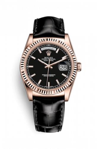 Remontoir à montres pour montre Rolex Day-Date 36 Day-Date 36 Everose / Strap / Noire