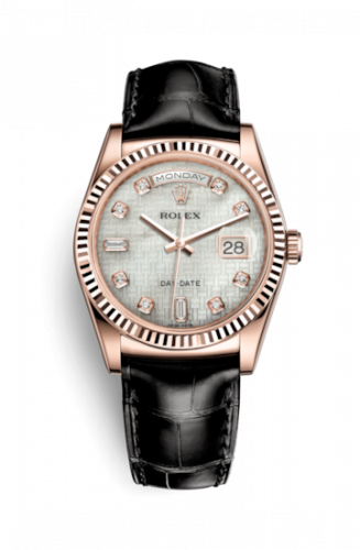 Remontoir à montres pour montre Rolex Day-Date 36 Day-Date 36 Everose Fluted / Strap / Oxford MOP