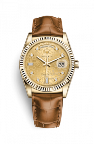 Remontoir à montres pour montre Rolex Day-Date 36 Day-Date 36 Yellow Or / Strap / Champagne Computer