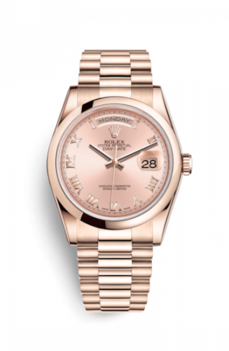 Remontoir à montres pour montre Rolex Day-Date 36 Day-Date 36 Everose Domed / President / Rose Roman