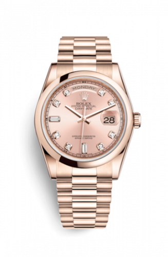 Remontoir à montres pour montre Rolex Day-Date 36 Day-Date 36 Everose Domed / President / Rose Diamond