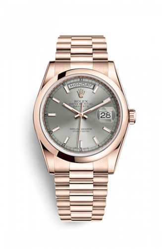 Remontoir à montres pour montre Rolex Day-Date 36 Day-Date 36 Everose Domed / President / Rhodium