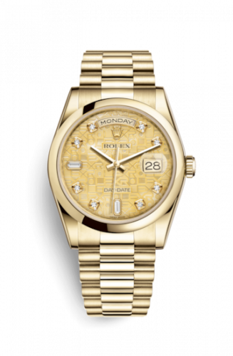 Remontoir à montres pour montre Rolex Day-Date 36 Day-Date 36 Yellow Or Domed / President / Champagne MOP Computer