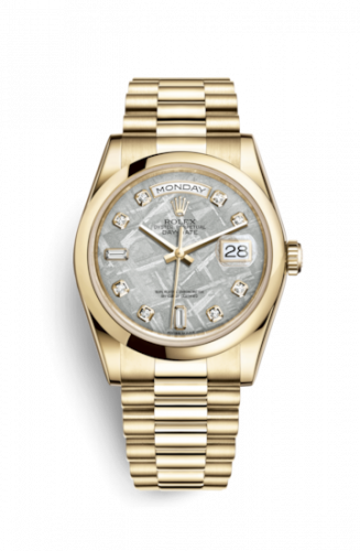 Remontoir à montres pour montre Rolex Day-Date 36 Day-Date 36 Yellow Or Domed / President / Meteorite