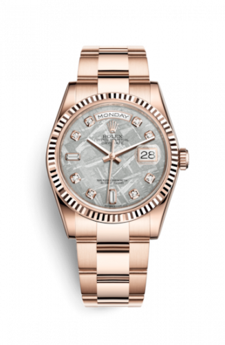 Remontoir à montres pour montre Rolex Day-Date 36 Day-Date 36 Everose Fluted / President / Meteorite Diamonds
