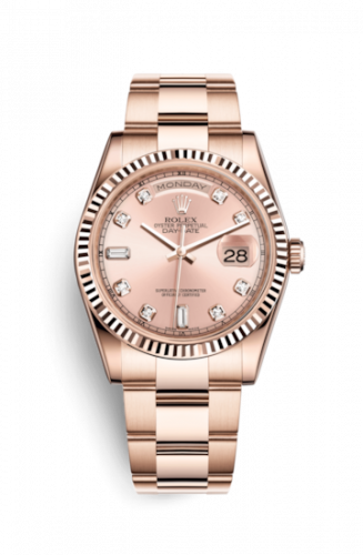 Remontoir à montres pour montre Rolex Day-Date 36 Day-Date 36 Everose Fluted / Oyster / Rose Diamonds