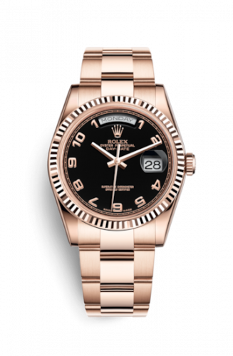 Remontoir à montres pour montre Rolex Day-Date 36 Day-Date 36 Everose Fluted / Oyster / Noire Arabic