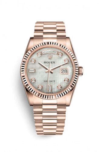 Remontoir à montres pour montre Rolex Day-Date 36 Day-Date 36 Everose Fluted / President / Oxford MOP