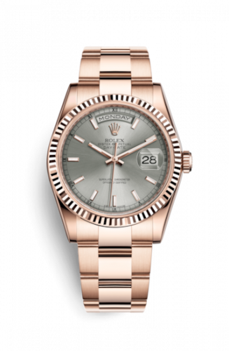 Remontoir à montres pour montre Rolex Day-Date 36 Day-Date 36 Everose Fluted / Oyster / Gris