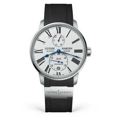 Uhrenbeweger für Uhr Ulysse Nardin Marine Marine Torpilleur Stainless Steel / White / Rubber