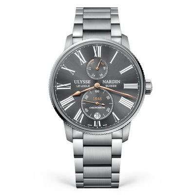 Uhrenbeweger für Uhr Ulysse Nardin Marine Marine Torpilleur Stainless Steel / Grey / Bracelet