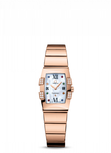 Watch Winder for watch Omega Constellation Constellation Quadrella Quartz 19.3 Red Gold / MOP