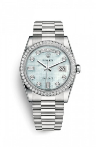 Remontoir à montres pour montre Rolex Day-Date 36 Day-Date 36 Platinum Diamonds / President Diamonds / Oxford MOP