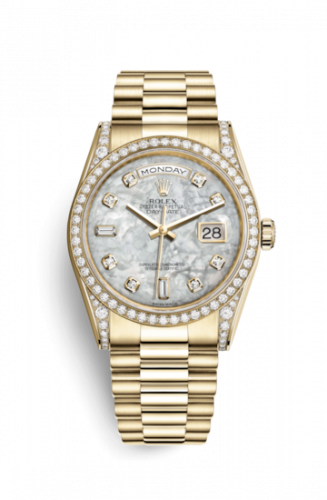 Remontoir à montres pour montre Rolex Day-Date 36 Day-Date 36 Yellow Or Diamonds / President / MOP