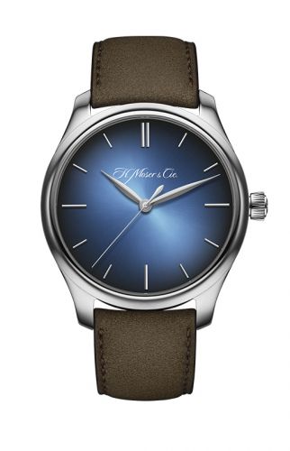 Remontoir à montres pour montre H. Moser & Cie Endeavour Endeavour Centre Seconds Or Blanc / Funky Bleu