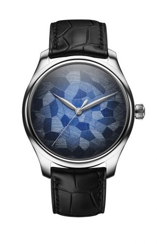 Remontoir à montres pour montre H. Moser & Cie Endeavour Endeavour Centre Seconds Stainless Steel / Mosaic Bleu Concept