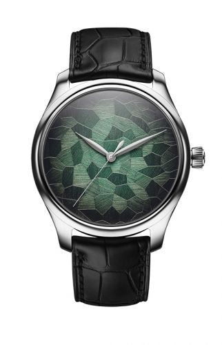 Remontoir à montres pour montre H. Moser & Cie Endeavour Endeavour Centre Seconds Stainless Steel / Mosaic Verte Concept