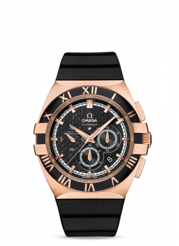 Watch Winder for watch Omega Constellation Constellation Co-Axial 41 Chronograph Double Eagle Red Gold / Carbon / Rubber