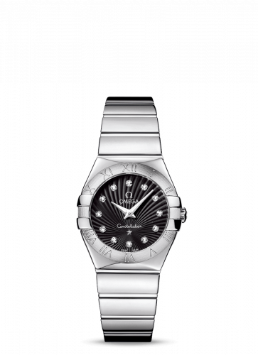 Watch Winder for watch Omega Constellation Constellation Quartz 27 Polished Stainless Steel / Black Supernova