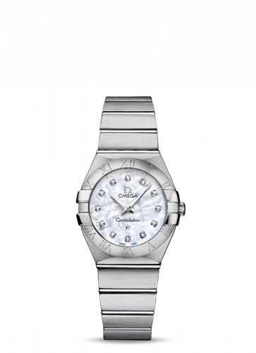 Watch Winder for watch Omega Constellation Constellation Quartz 27 Brushed Stainless Steel / MOP