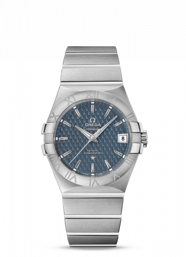 Watch Winder for watch Omega Constellation Constellation Co-Axial 35 Stainless Steel / Lozenge Blue