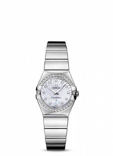 Watch Winder for watch Omega Constellation Constellation Quartz 24 Polished Stainless Steel / Diamond / MOP Supernova