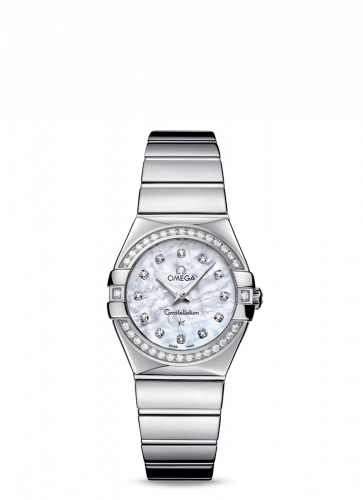 Watch Winder for watch Omega Constellation Constellation Quartz 27 Polished Stainless Steel / Diamond / MOP